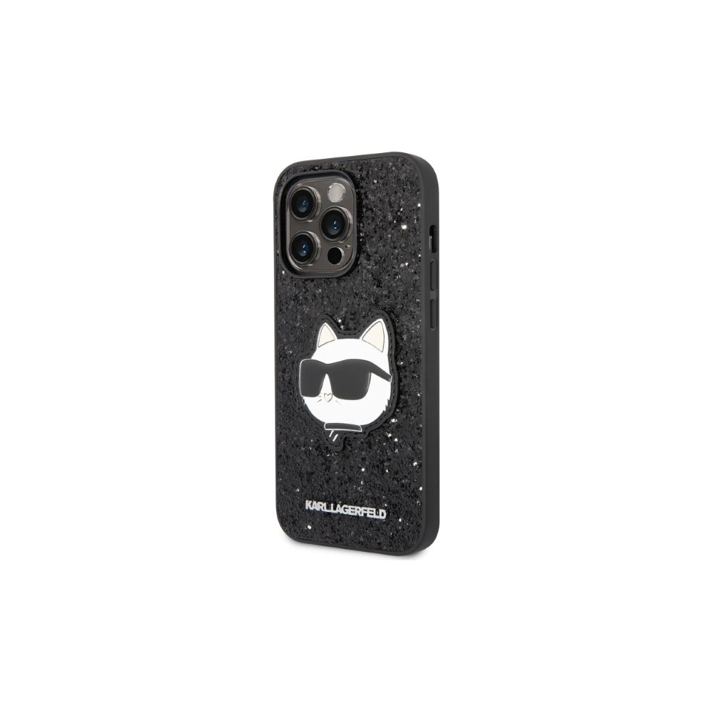 Hurtownia GSM - Etui Karl Lagerfeld KLHCP14XG2CPK Apple iPhone 14 Pro Max černý/black hardcase Glitter Choupette Patch - KLD1332 - {ean13} - Hurt