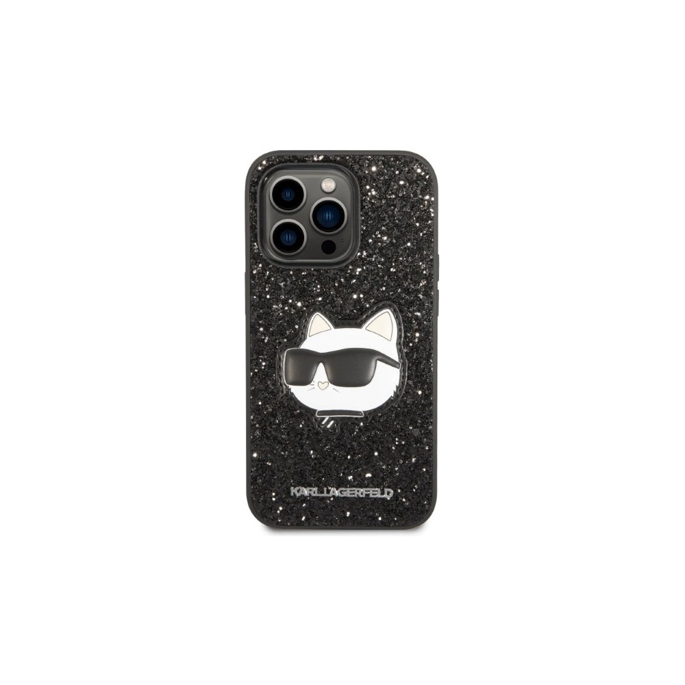 Hurtownia GSM - Etui Karl Lagerfeld KLHCP14XG2CPK Apple iPhone 14 Pro Max černý/black hardcase Glitter Choupette Patch - KLD1332 - {ean13} - Hurt