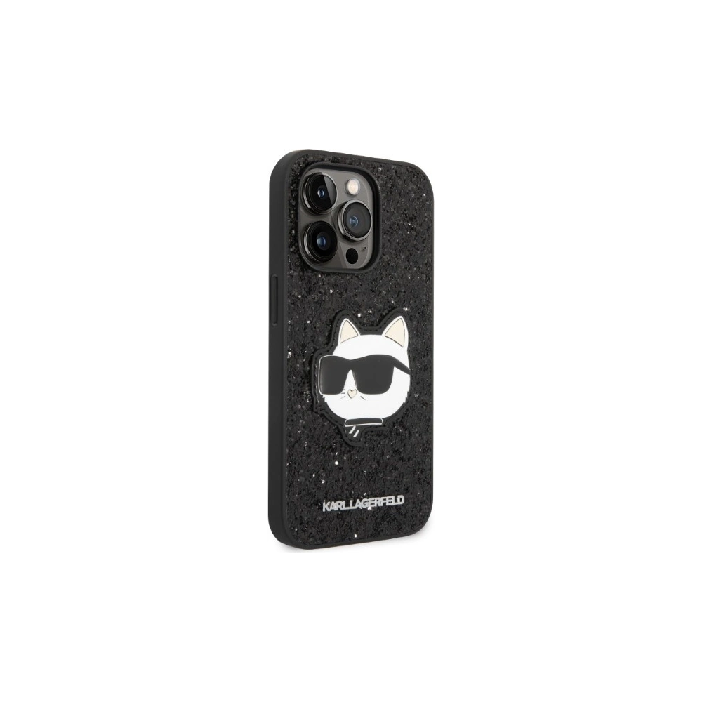 Hurtownia GSM - Etui Karl Lagerfeld KLHCP14XG2CPK Apple iPhone 14 Pro Max černý/black hardcase Glitter Choupette Patch - KLD1332 - {ean13} - Hurt