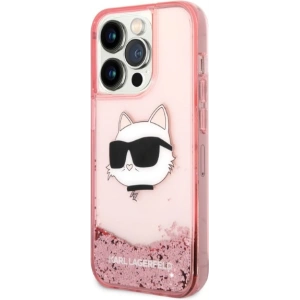 Etui Karl Lagerfeld KLHCP14XLNCHCP Apple iPhone 14 Pro Max roz/roz hardcase Glitter Choupette Head