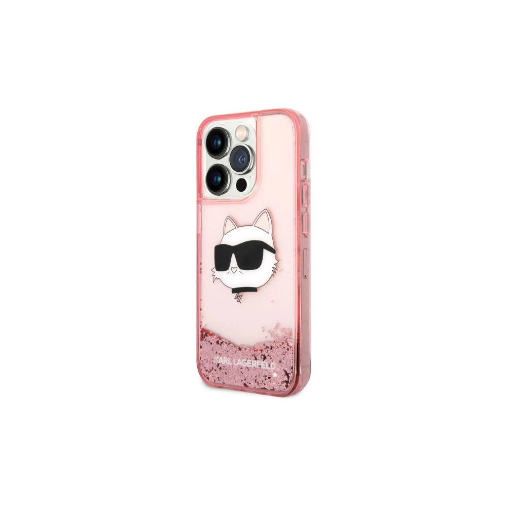 Hurtownia GSM - Etui Karl Lagerfeld KLHCP14XLNCHCP Apple iPhone 14 Pro Max różowy/pink hardcase Glitter Choupette Head - KLD1335 - {ean13} - Hurt