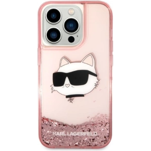 Etui Karl Lagerfeld KLHCP14XLNCHCP Apple iPhone 14 Pro Max roz/roz hardcase Glitter Choupette Head
