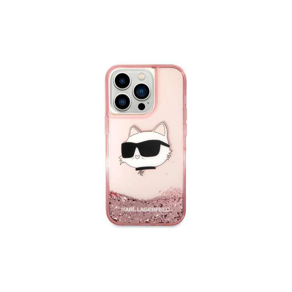 Hurtownia GSM - Etui Karl Lagerfeld KLHCP14XLNCHCP Apple iPhone 14 Pro Max różowy/pink hardcase Glitter Choupette Head - KLD1335 - {ean13} - Hurt