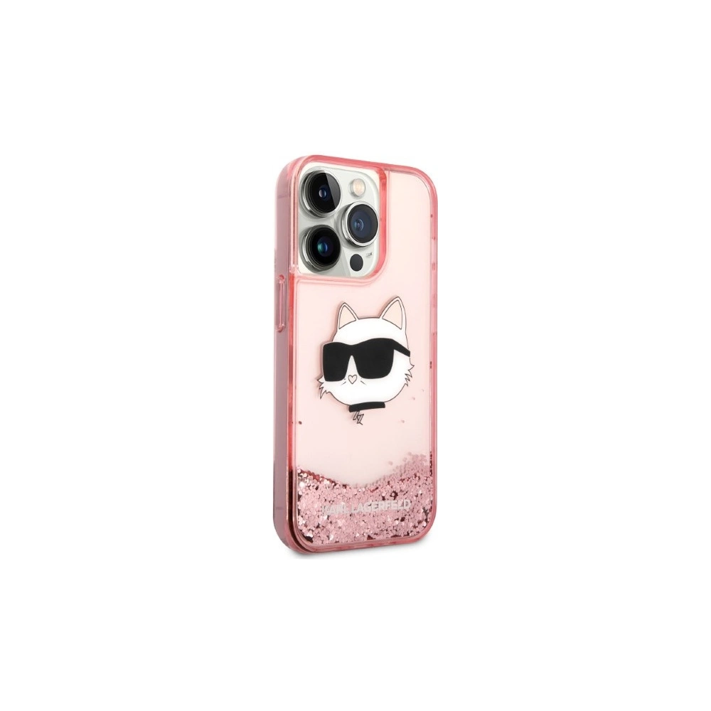Hurtownia GSM - Etui Karl Lagerfeld KLHCP14XLNCHCP Apple iPhone 14 Pro Max różowy/pink hardcase Glitter Choupette Head - KLD1335 - {ean13} - Hurt