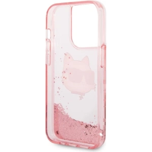 Etui Karl Lagerfeld KLHCP14XLNCHCP Apple iPhone 14 Pro Max roz/roz hardcase Glitter Choupette Head