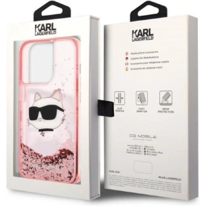 Etui Karl Lagerfeld KLHCP14XLNCHCP Apple iPhone 14 Pro Max roz/roz hardcase Glitter Choupette Head