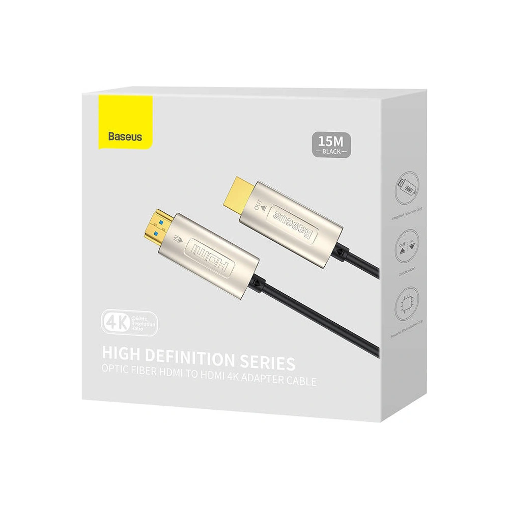 Hurtownia GSM - Cablul HDMI la HDMI Baseus High Definition 15m, 4K (negru) - BSU3833 - {ean13} - Hurt