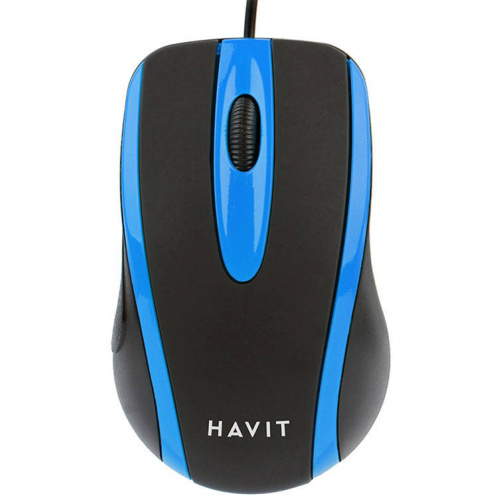 Havit Distributor - 6950676221770 - HVT202 - Havit MS753 Universal Mouse (black-blue) - B2B homescreen