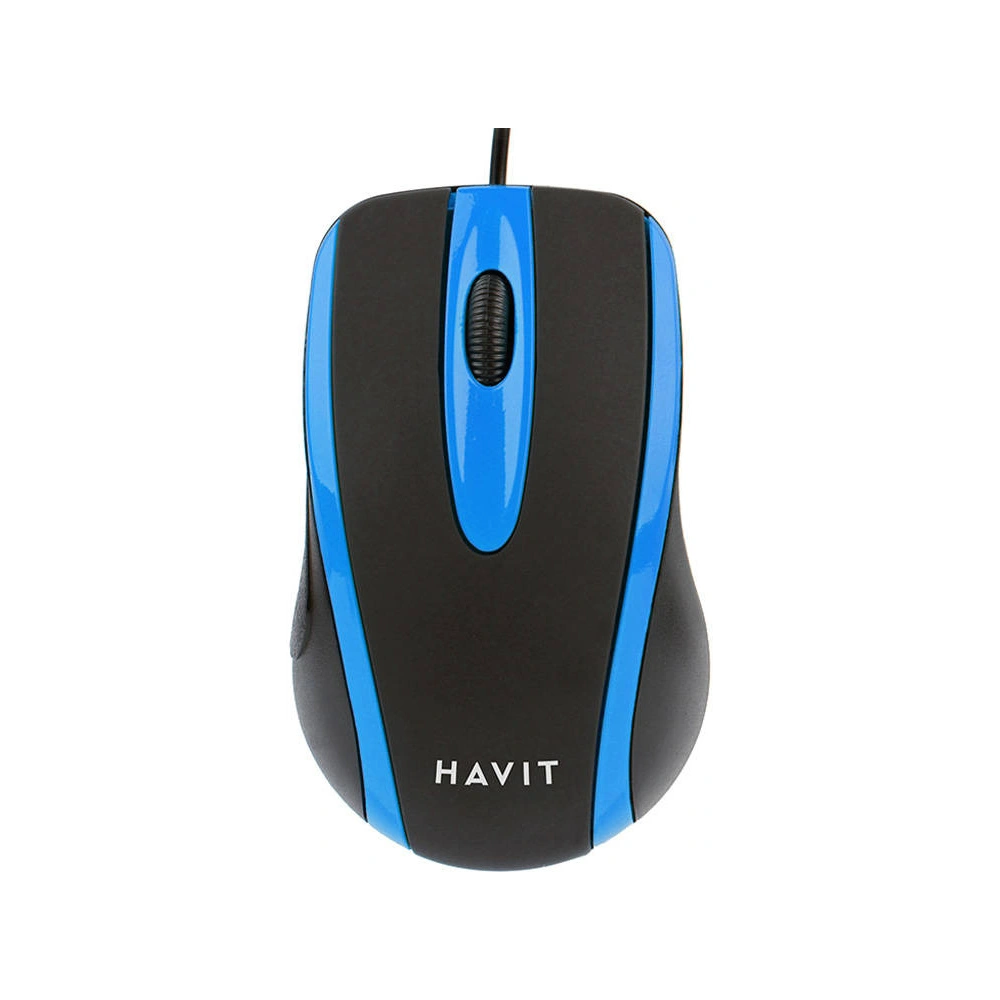 Hurtownia GSM - Mindenre használható egér Havit MS753 (fekete-kék) - HVT202 - {ean13} - Hurt