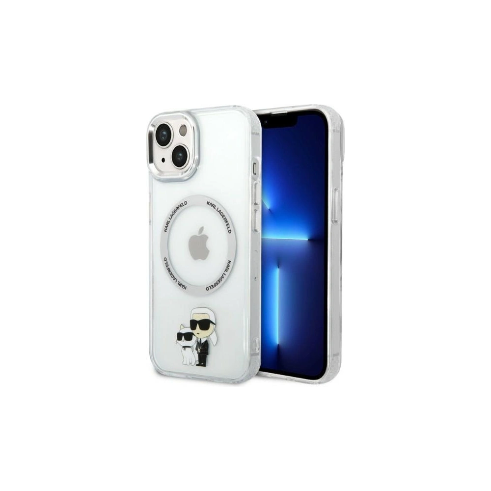 Hurtownia GSM - Etui Karl Lagerfeld KLHMP14MHNKCITApple iPhone 14 Plus / 15 Plus kemény tok átlátszó Ikonikus Karl&Choupette Magsafe - KLD1340 - {ean13} - Hurt