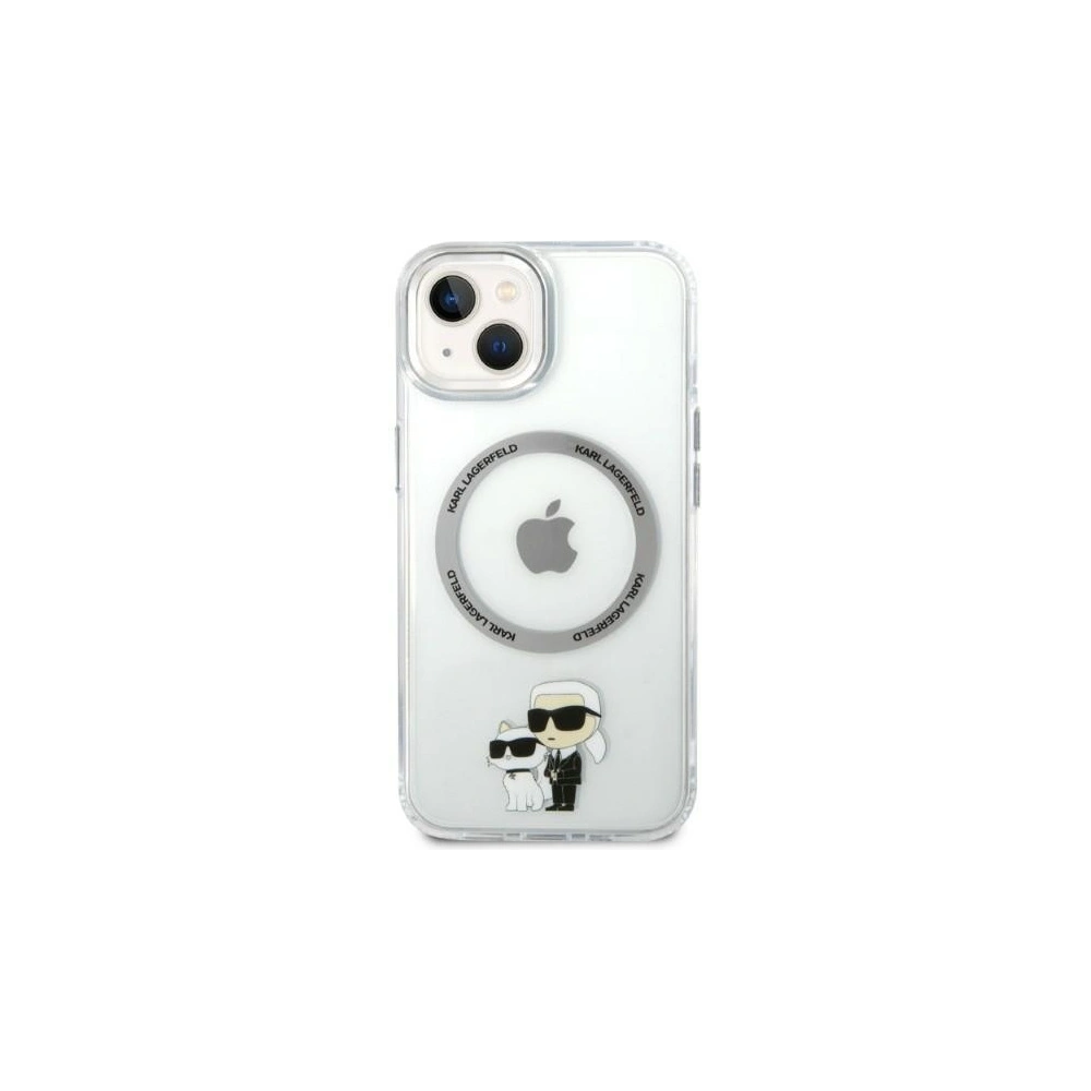 Hurtownia GSM - Etui Karl Lagerfeld KLHMP14MHNKCITApple iPhone 14 Plus / 15 Plus kemény tok átlátszó Ikonikus Karl&Choupette Magsafe - KLD1340 - {ean13} - Hurt