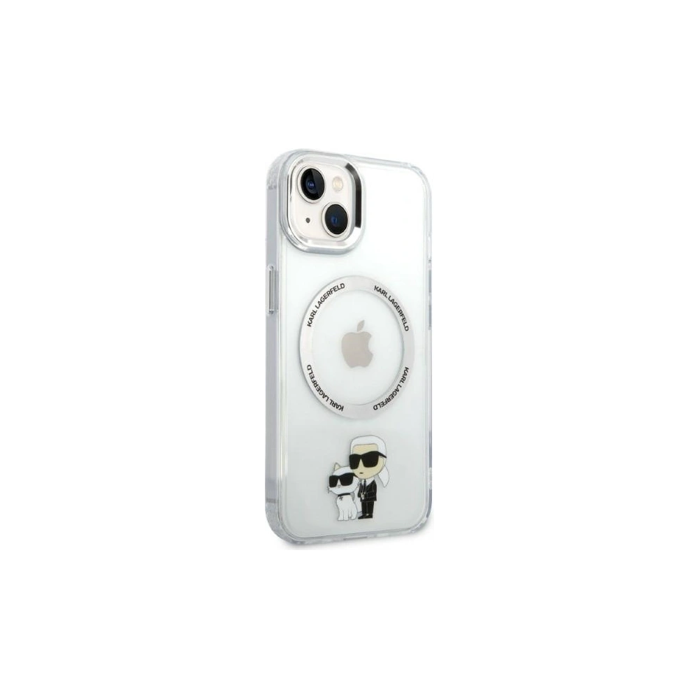 Hurtownia GSM - Etui Karl Lagerfeld KLHMP14MHNKCITApple iPhone 14 Plus / 15 Plus kemény tok átlátszó Ikonikus Karl&Choupette Magsafe - KLD1340 - {ean13} - Hurt