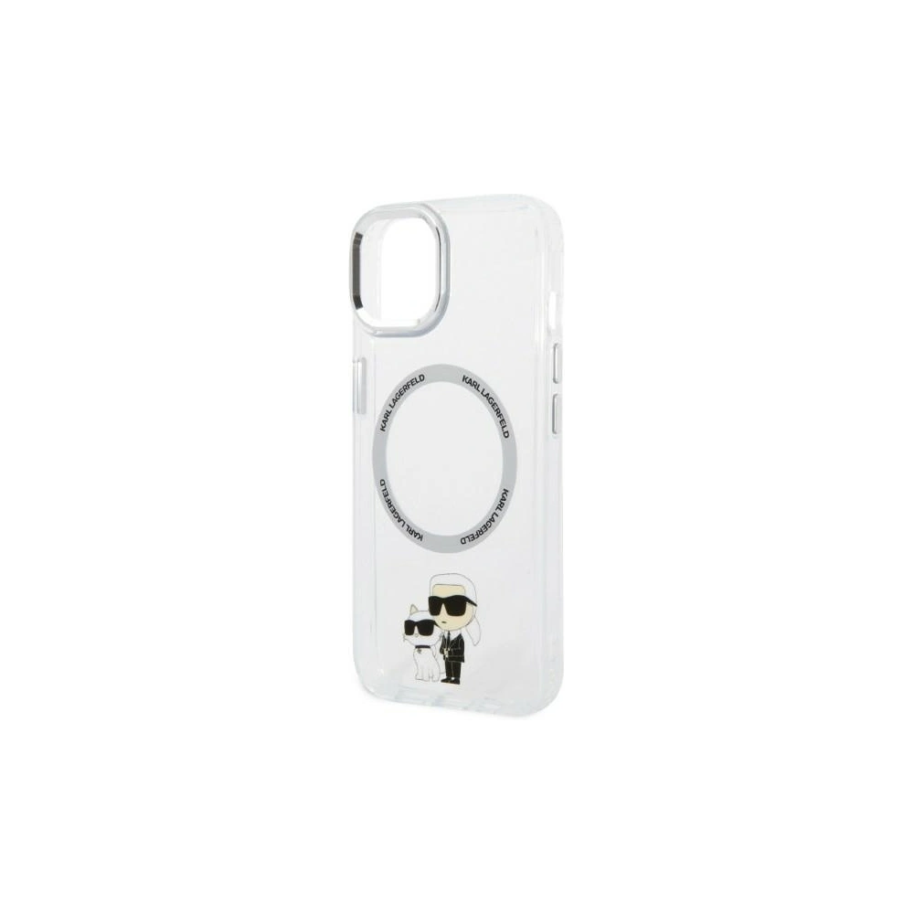 Hurtownia GSM - Etui Karl Lagerfeld KLHMP14MHNKCITApple iPhone 14 Plus / 15 Plus kemény tok átlátszó Ikonikus Karl&Choupette Magsafe - KLD1340 - {ean13} - Hurt