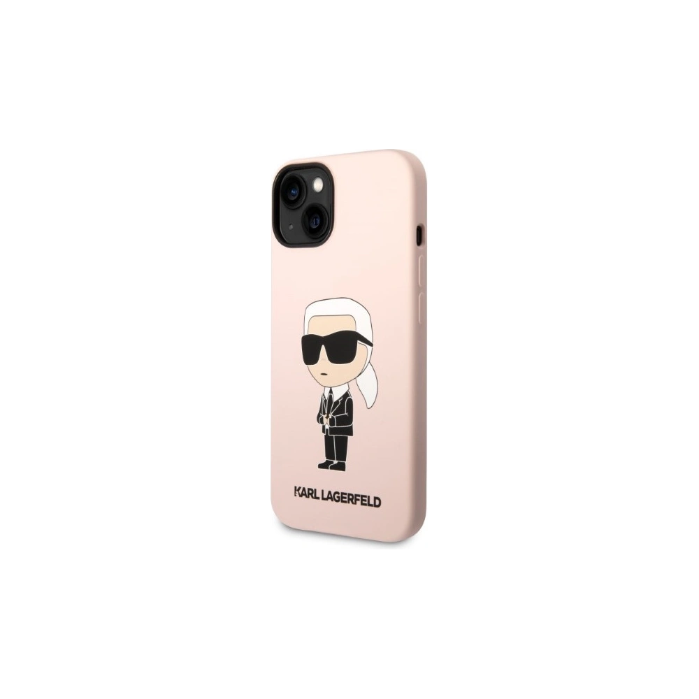 Wholesale Karl Lagerfeld KLHMP14MSNIKBCPApple iPhone 14 Plus / 15 Plus hardcase pink Silicone Ikonik Magsafe - KLD1341 - {ean13} - Hurt