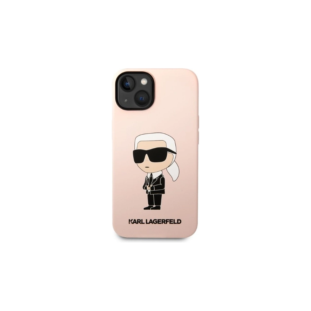 Hurtownia GSM - Etui Karl Lagerfeld KLHMP14MSNIKBCPApple iPhone 14 Plus / 15 Plus hardcase rózsaszín/pink Silicone Ikonik Magsafe - KLD1341 - {ean13} - Hurt