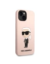 Hurtownia GSM - Etui Karl Lagerfeld KLHMP14MSNIKBCPApple iPhone 14 Plus / 15 Plus hardcase rózsaszín/pink Silicone Ikonik Magsafe - KLD1341 - {ean13} - Hurt