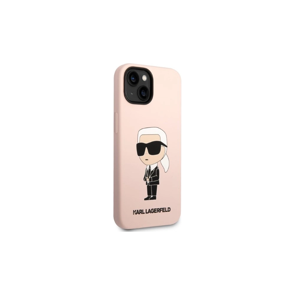 Hurtownia GSM - Etui Karl Lagerfeld KLHMP14MSNIKBCPApple iPhone 14 Plus / 15 Plus hardcase rózsaszín/pink Silicone Ikonik Magsafe - KLD1341 - {ean13} - Hurt