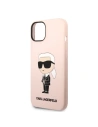 Wholesale Karl Lagerfeld KLHMP14MSNIKBCPApple iPhone 14 Plus / 15 Plus hardcase pink Silicone Ikonik Magsafe - KLD1341 - {ean13} - Hurt
