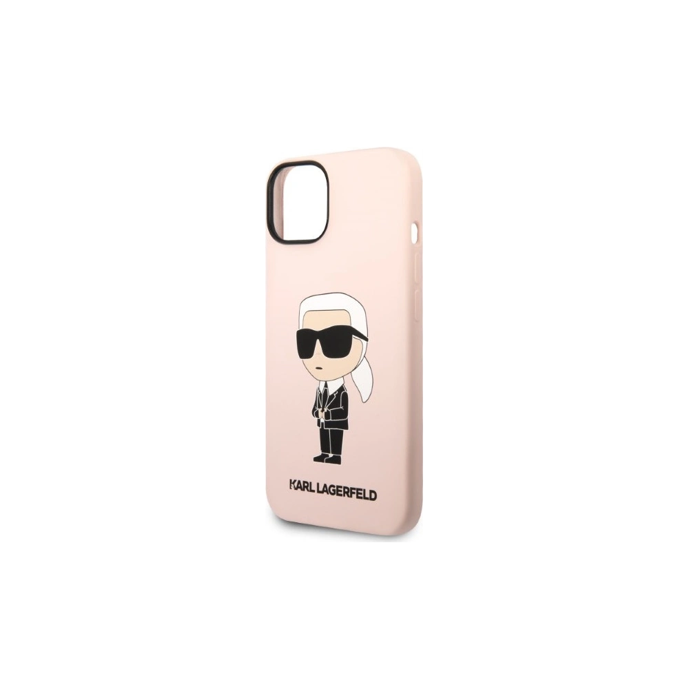 Hurtownia GSM - Etui Karl Lagerfeld KLHMP14MSNIKBCPApple iPhone 14 Plus / 15 Plus hardcase rózsaszín/pink Silicone Ikonik Magsafe - KLD1341 - {ean13} - Hurt