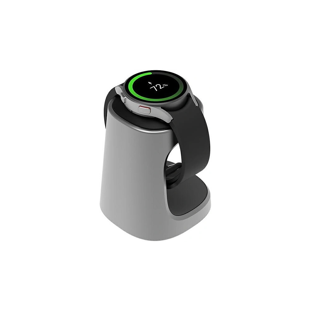 Hurtownia GSM - Podstavec pro nabíjení smartwatch Samsung Galaxy Watch Active2/Watch3/Watch4/Watch5 GP-XVU022SANJW stříbrný/silver - SMG802 - {ean13} - Hurt