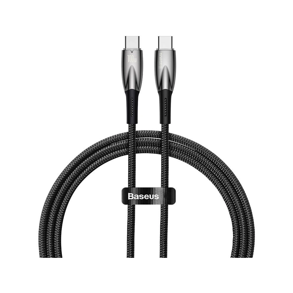 Hurtownia GSM - Cablul USB-C la USB-C Baseus Glimmer, 100W, 1m (negru) - BSU3841 - {ean13} - Hurt