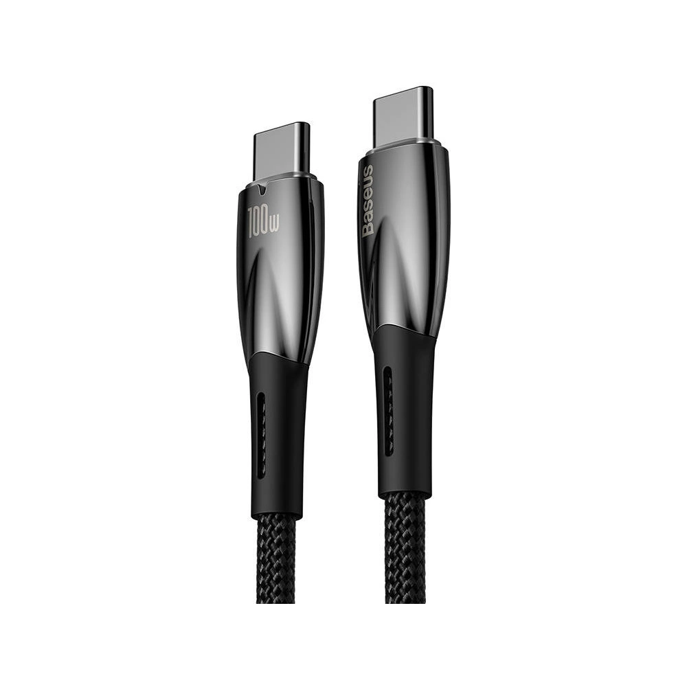 Hurtownia GSM - Kabel USB-C do USB-C Baseus Glimmer, 100W, 1m (černý) - BSU3841 - {ean13} - Hurt