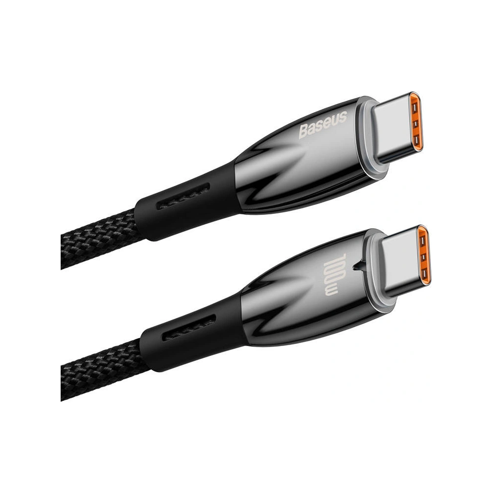 Hurtownia GSM - Kabel USB-C do USB-C Baseus Glimmer, 100W, 1m (černý) - BSU3841 - {ean13} - Hurt