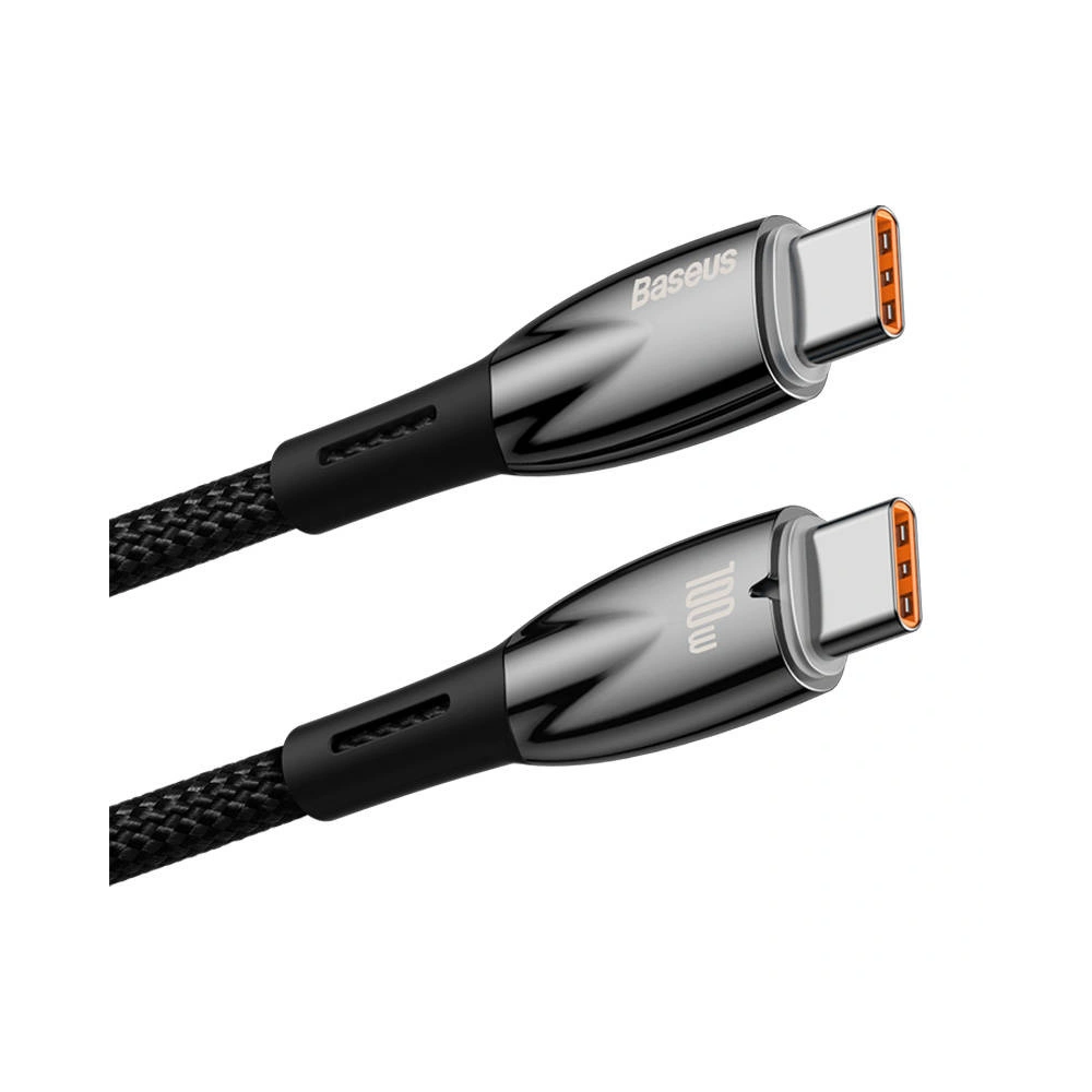 Hurtownia GSM - USB-C zu USB-C Baseus Glimmer, 100W, 2m (schwarz) - BSU3842 - {ean13} - Hurt