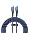 Cablul USB-C la USB-C Baseus Glimmer, 100W, 2m (albastru)