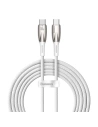 Cablul USB-C la USB-C Baseus Glimmer, 100W, 2m (alb)