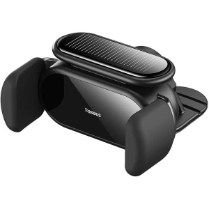 Hurtownia GSM - Einstellbarer elektrischer Auto-Halter Baseus Steel Cannon Pro mit Solar-Ladegerät (schwarz) - BSU3848 - {ean13} - Hurt