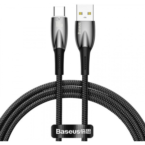 Baseus Distributor - 6932172617967 - BSU3849 - Baseus Glimmer USB/USB-C Cable 100W, 1m (black) - B2B homescreen