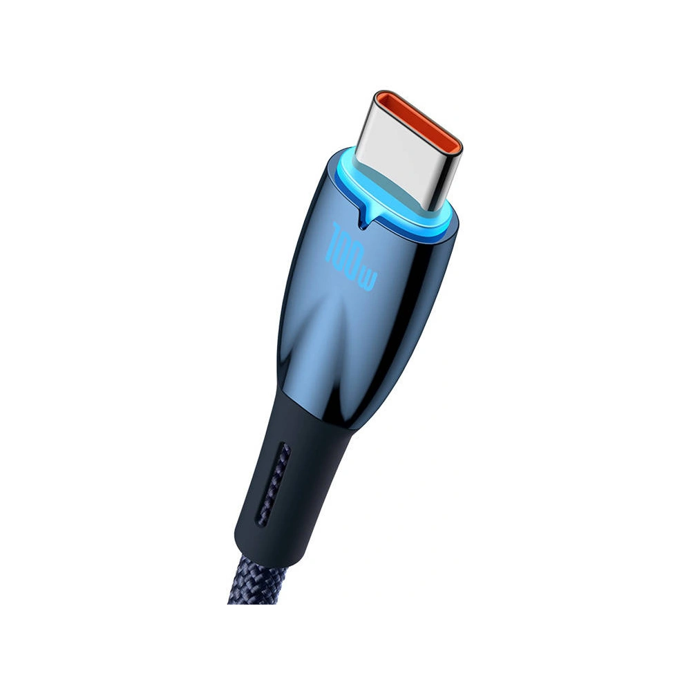 Hurtownia GSM - Kabel USB do USB-C Baseus Glimmer, 100W, 1m (modrý) - BSU3850 - {ean13} - Hurt