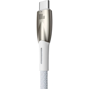 Hurtownia GSM - Kabel USB do USB-C Baseus Glimmer, 100W, 1m (biały) - BSU3851 - {ean13} - Hurt