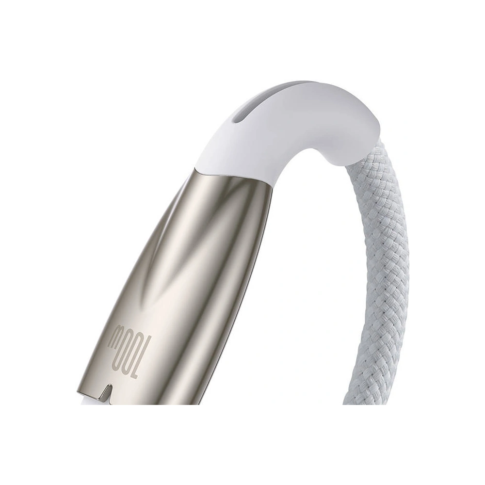 Hurtownia GSM - Cablu USB la USB-C Baseus Glimmer, 100W, 1m (alb) - BSU3851 - {ean13} - Hurt