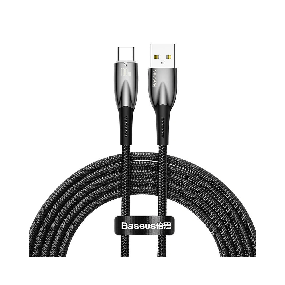Hurtownia GSM - Cablul USB la USB-C Baseus Glimmer, 100W, 2m (negru) - BSU3852 - {ean13} - Hurt