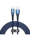 Cablul USB la USB-C Baseus Glimmer, 100W, 2m (albastru)