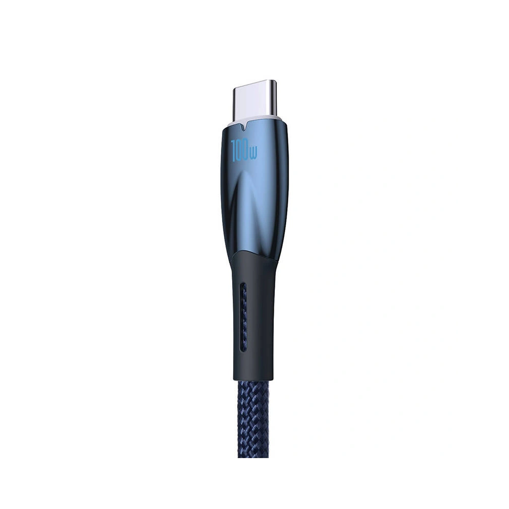 Hurtownia GSM - Cablul USB la USB-C Baseus Glimmer, 100W, 2m (albastru) - BSU3853 - {ean13} - Hurt