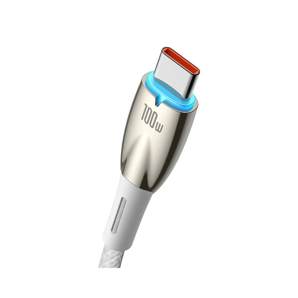 Hurtownia GSM - Kabel USB la USB-C Baseus Glimmer, 100W, 2m (alb) - BSU3854 - {ean13} - Hurt