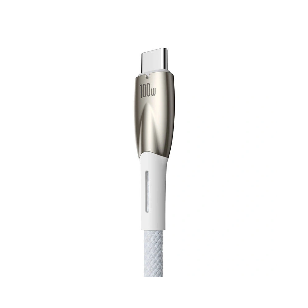 Hurtownia GSM - Kabel USB la USB-C Baseus Glimmer, 100W, 2m (alb) - BSU3854 - {ean13} - Hurt