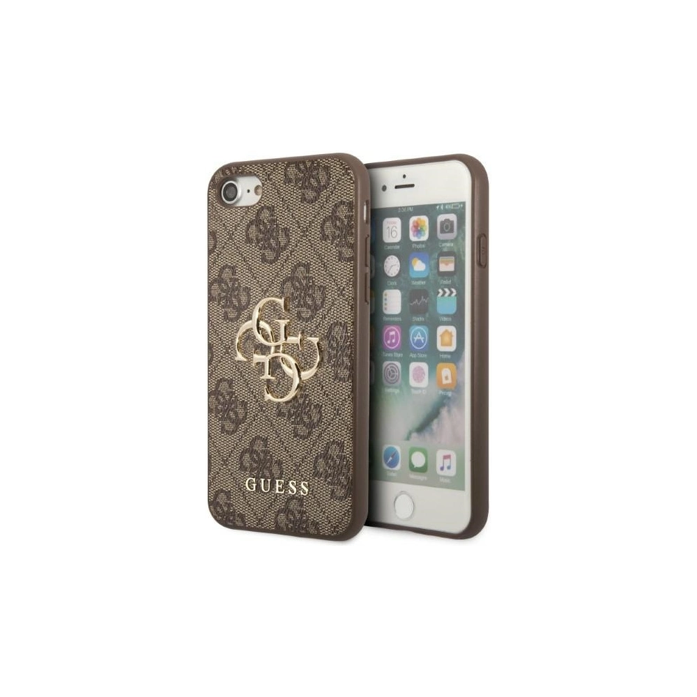 Hurtownia GSM - Case Guess GUHCI84GMGBR Apple iPhone SE 2022/2020/8/7 braun/brown Hardcase 4G Big Metal Logo - GUE2323 - {ean13} - Hurt
