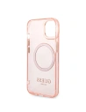 Hurtownia GSM - Etui Guess GUHMP14SHTCMP Apple iPhone 14 różowy/pink hard case Gold Outline Translucent MagSafe - GUE2324 - {ean13} - Hurt