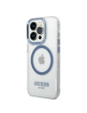 Hurtownia GSM - Etui Guess GUHMP14XHTRMB Apple iPhone 14 Pro Max niebieski/blue hard case Metal Outline Magsafe - GUE2325 - {ean13} - Hurt