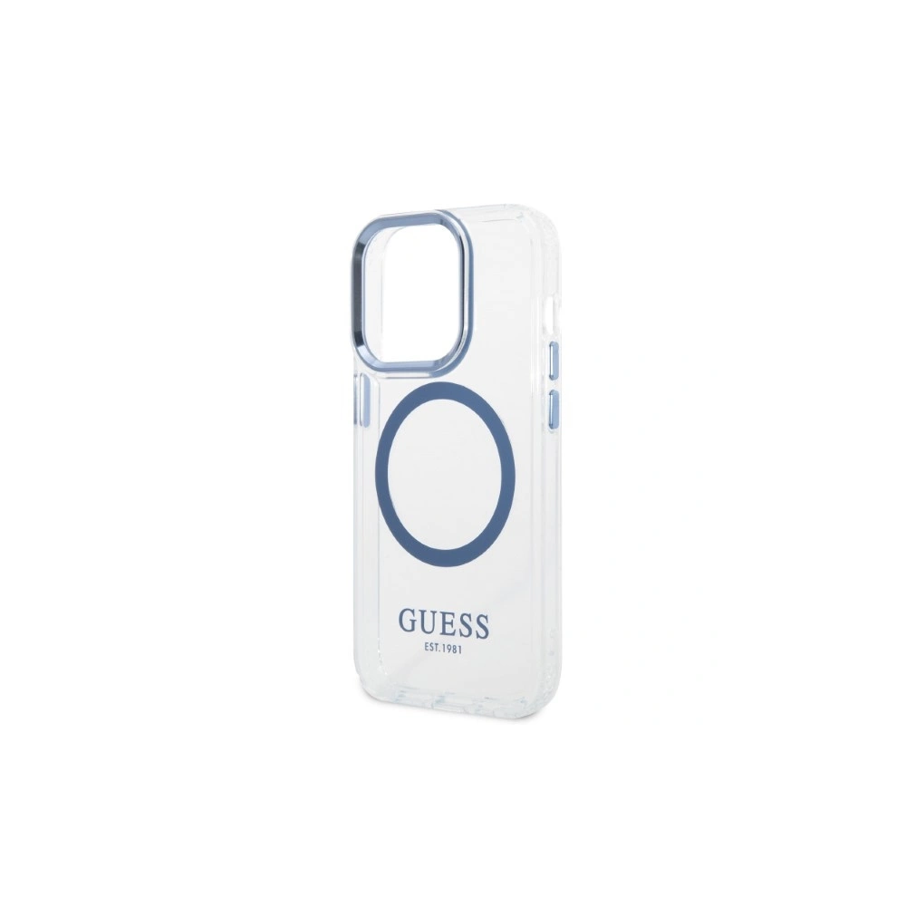 Hurtownia GSM - Case Guess GUHMP14XHTRMB Apple iPhone 14 Pro Max blau/blaue Hartschale Metallrahmen Magsafe - GUE2325 - {ean13} - Hurt