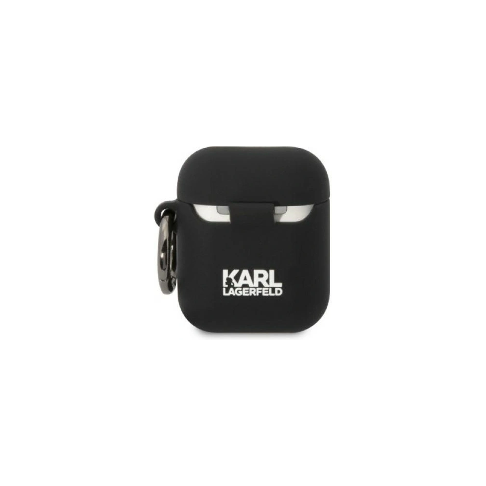 Hurtownia GSM - Etui Karl Lagerfeld KLACA2SILKCK Apple AirPods 2/1 tok fekete/szilikon Karl & Choupette - KLD1345 - {ean13} - Hurt