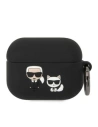 Etui Karl Lagerfeld KLACAPSILKCK Apple AirPods Pro cover czarny/black Silicone Karl & Choupette