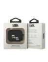 Case Karl Lagerfeld KLACAPSILKCK Apple AirPods Pro-Hülle schwarz/schwarz Silikon Karl & Choupette