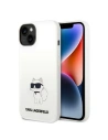 Etui Karl Lagerfeld KLHMP14MSNCHBCH Apple iPhone 14 Plus / 15 Plus keménytok fehér/színes Szilikon Choupette MagSafe