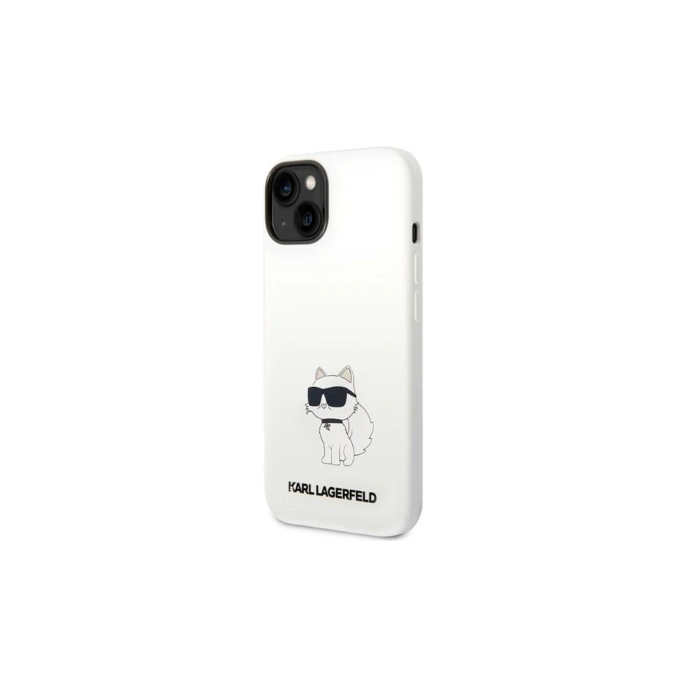 Wholesale Karl Lagerfeld KLHMP14MSNCHBCHApple iPhone 14 Plus / 15 Plus hardcase white Silicone Choupette MagSafe - KLD1348 - {ean13} - Hurt