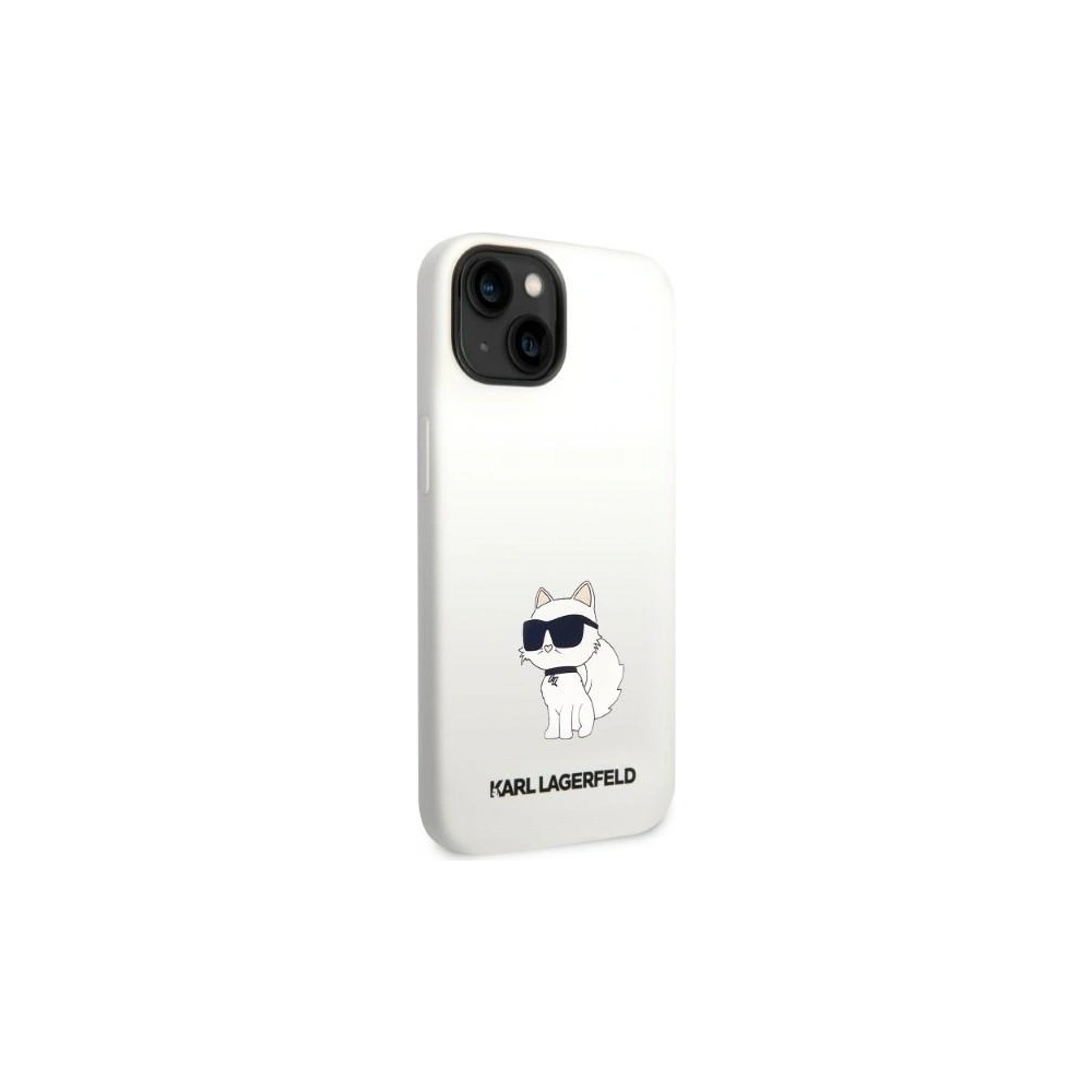 Wholesale Karl Lagerfeld KLHMP14MSNCHBCHApple iPhone 14 Plus / 15 Plus hardcase white Silicone Choupette MagSafe - KLD1348 - {ean13} - Hurt